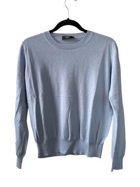 Weekend Max Mara Crewneck Fine Knit Sweater Light Blue
